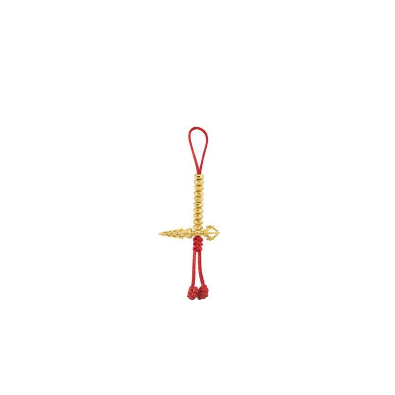 Mala Counter - Phurba, 14k Yellow Gold, 4.78g — view 3