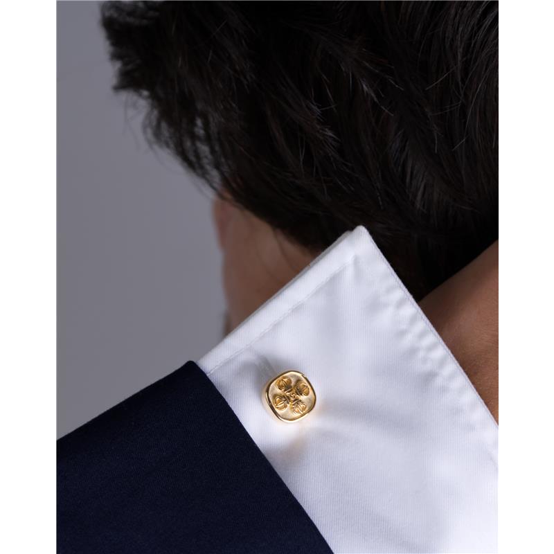 Double Dorje Cufflink, Yellow Gold Plated 10.51g — view 8
