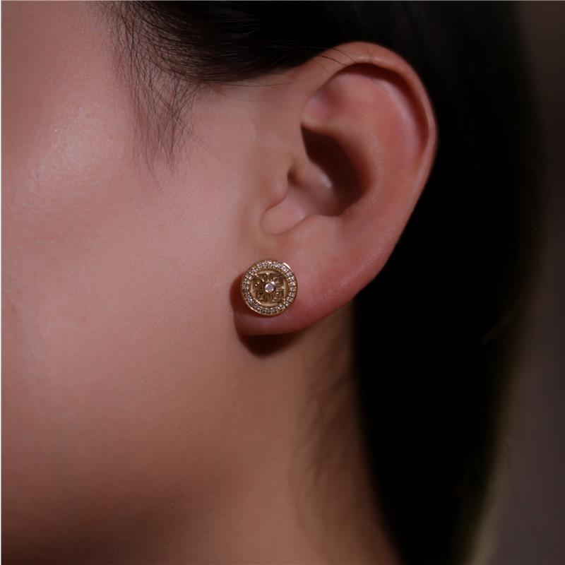 Double Dorje Stud Earrings — view 4