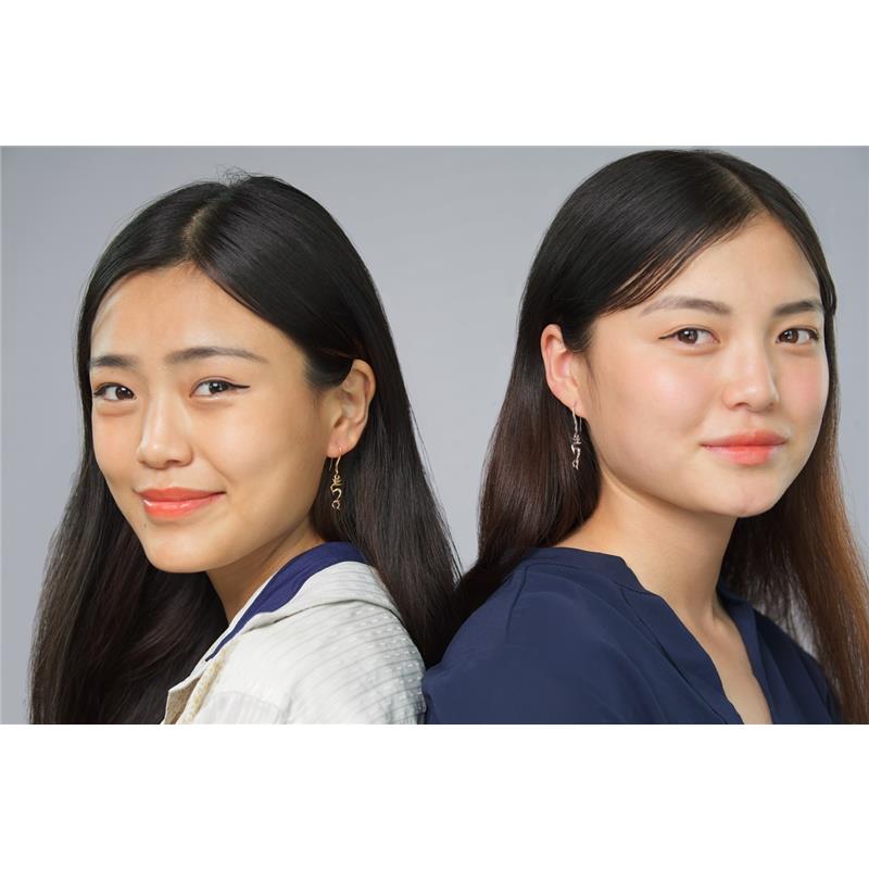 Tam Earrings, Small, Yellow Gold Plated — view 3