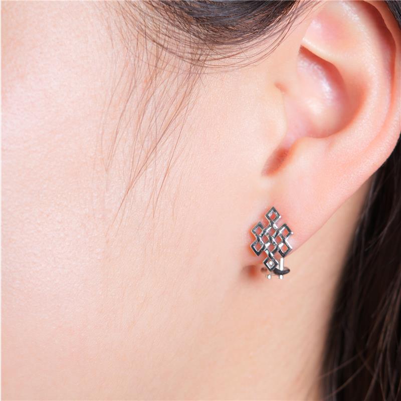 Endless Knot Stud Earrings