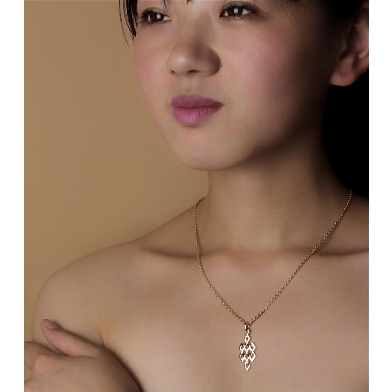 Infinity knot pendant 14k Solid yellow gold, pendant only - 3.75g