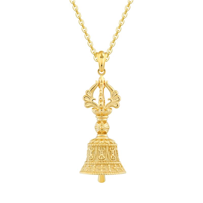 Bell pendant large Gold plated 5.91g — view 3