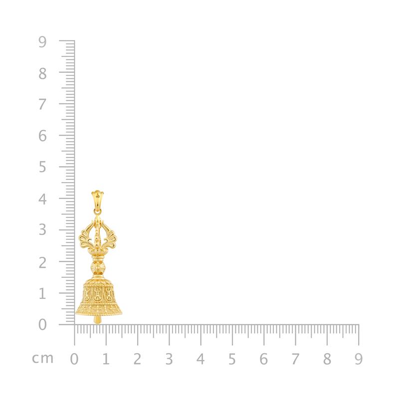 Bell pendant large Gold plated 5.91g — view 5