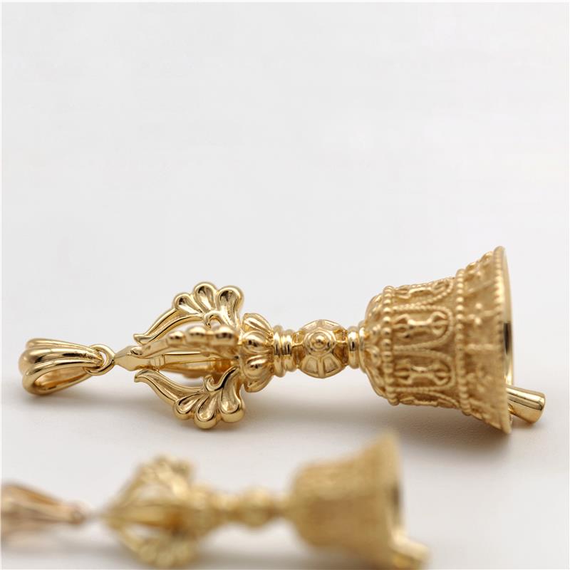 Bell pendant large Gold plated 5.91g — view 4
