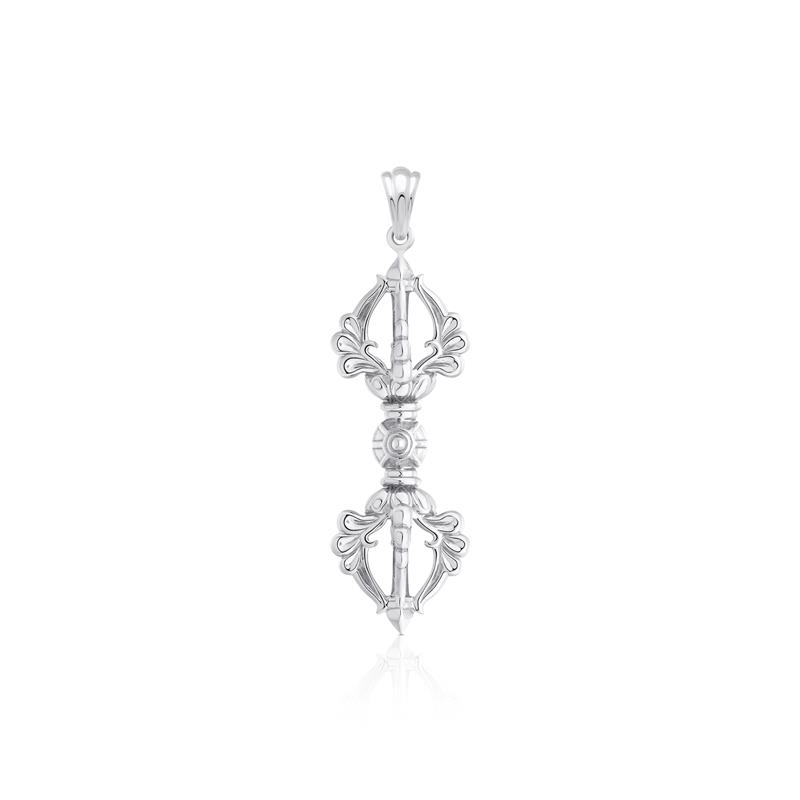 Vajra Pendant, Medium Size. Silver, with chain 62-45cm — view 5