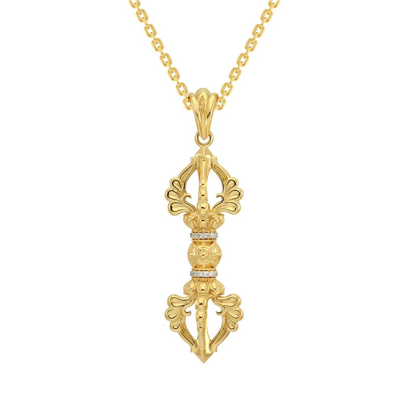 Vajra Pendant, Medium Size. 18k gold, 7.00 — view 5