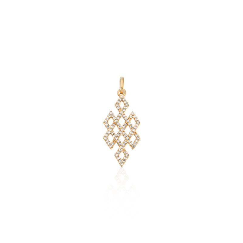 Endless Knot Diamond Pendant