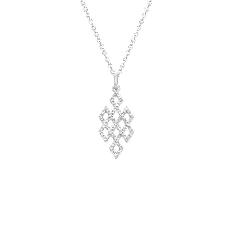 Endless Knot Diamond Pendant