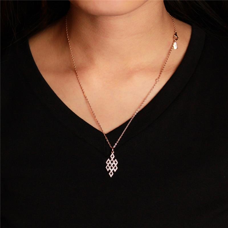 Endless Knot Diamond Pendant — view 6