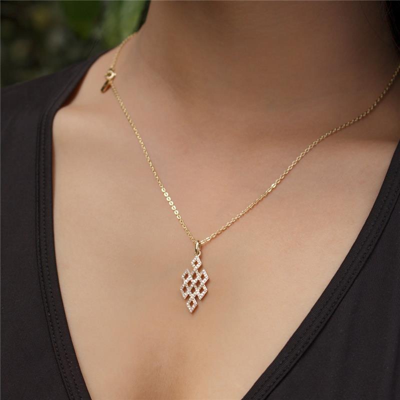 Endless Knot Diamond Pendant