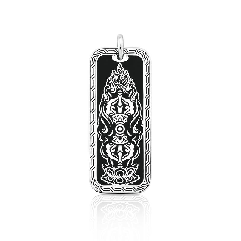 Dogtag Pendant, Silver — view 3