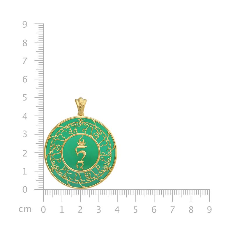 Tara Mantra Agate Pendant — view 3