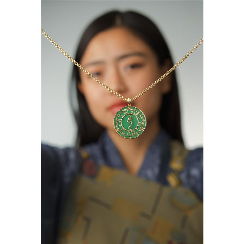 Tara Mantra Agate Pendant — view 6