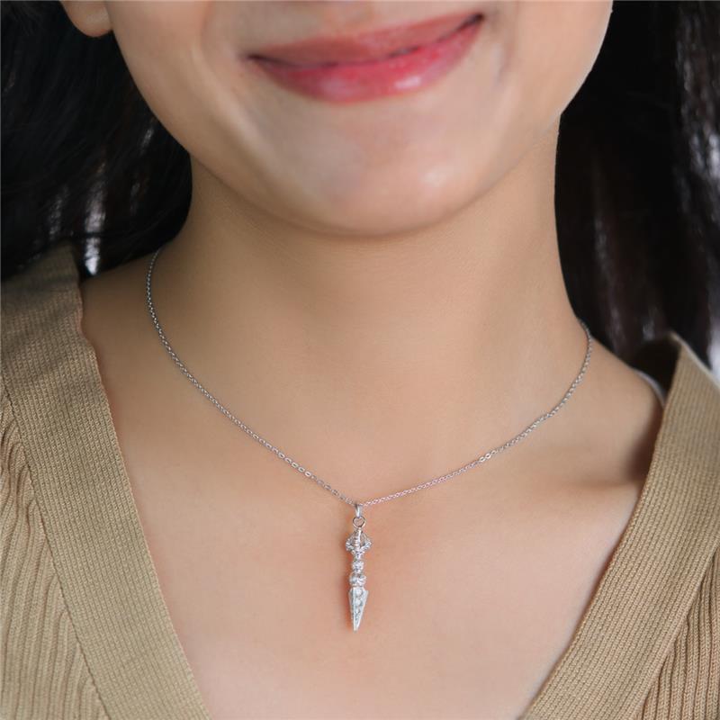Phurba Pendant Small, Silver, With chain 45cm 4.04g