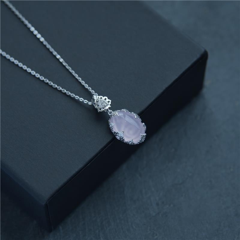 "Ratna" Blue Quartz Pendant — view 3