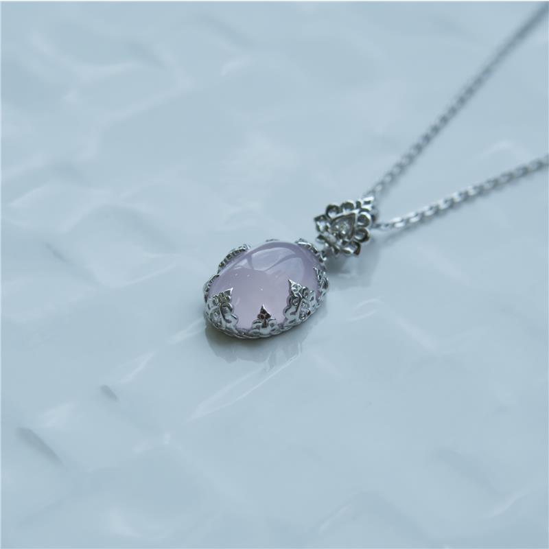 "Ratna" Blue Quartz Pendant — view 4