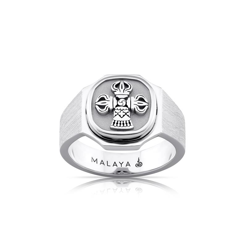 Samaya Ring, Vajra Bell, Silver, No enamel