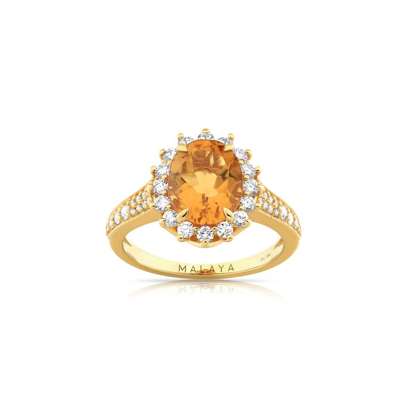 Citrine “Sunshine” Vajra Ring