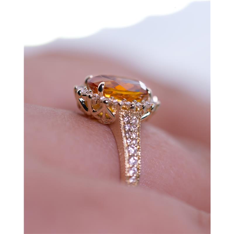 Citrine “Sunshine” Vajra Ring — view 10