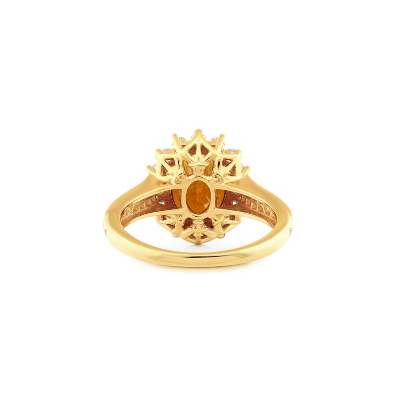 Citrine “Sunshine” Vajra Ring — view 3