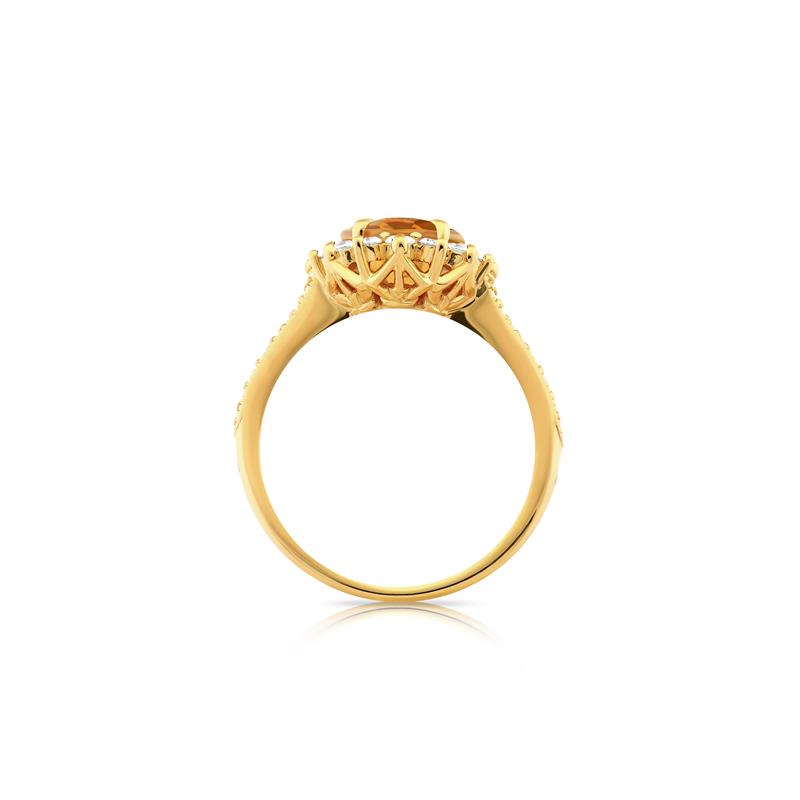 Citrine “Sunshine” Vajra Ring — view 4