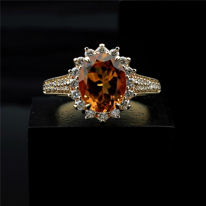 Citrine “Sunshine” Vajra Ring — view 6
