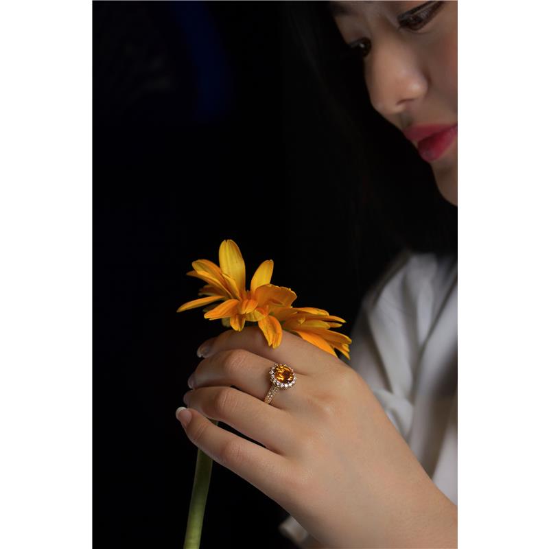 Citrine “Sunshine” Vajra Ring — view 7