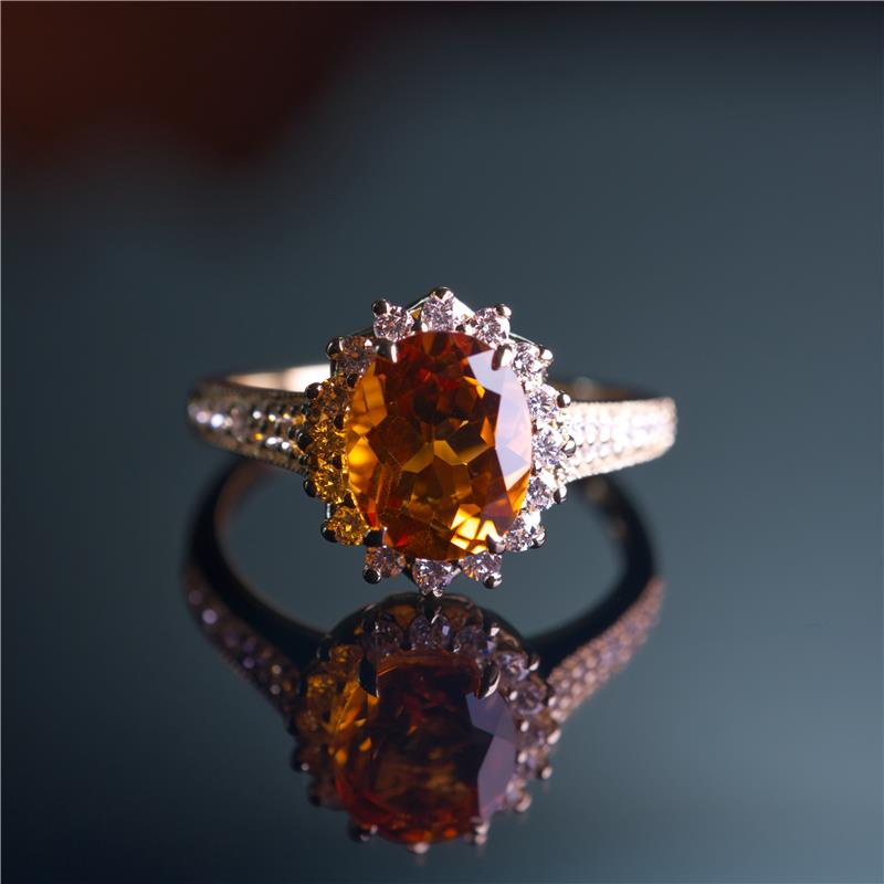 Citrine “Sunshine” Vajra Ring — view 9