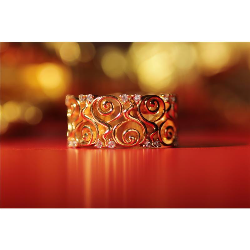 Malaya Dream Ring, .255cts Diamonds 18k gold 9.77g — view 4