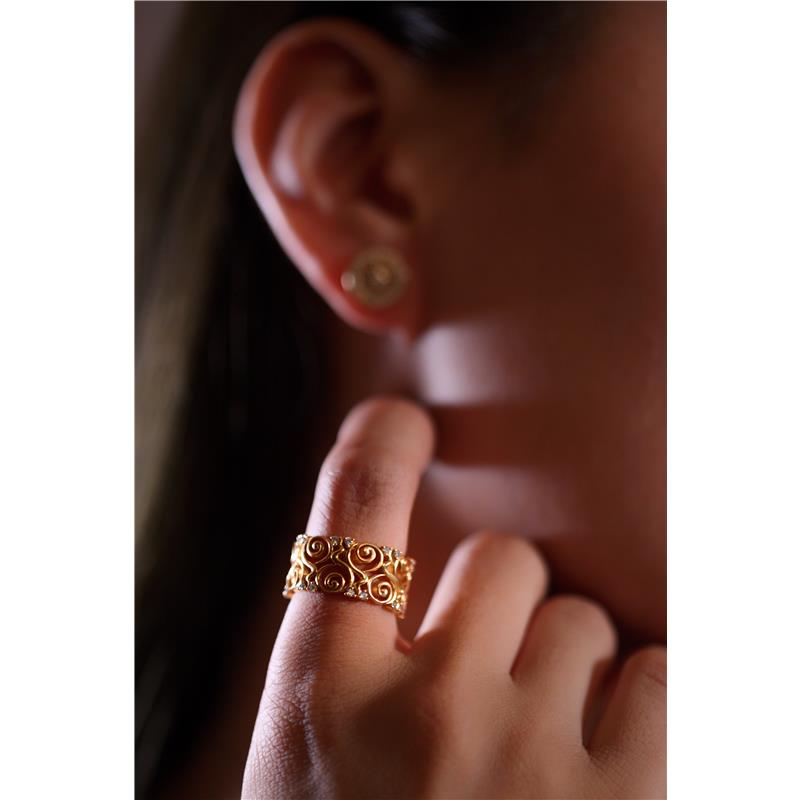 Malaya Dream Ring, .255cts Diamonds 18k gold 9.77g — view 5