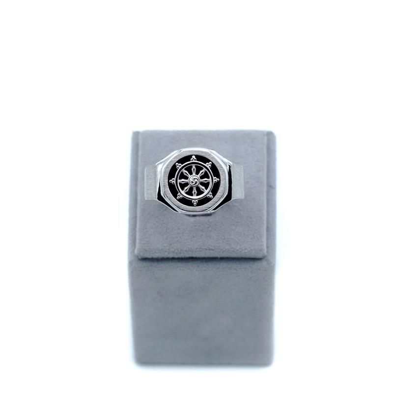 The Dharma Wheel Ring — view 3