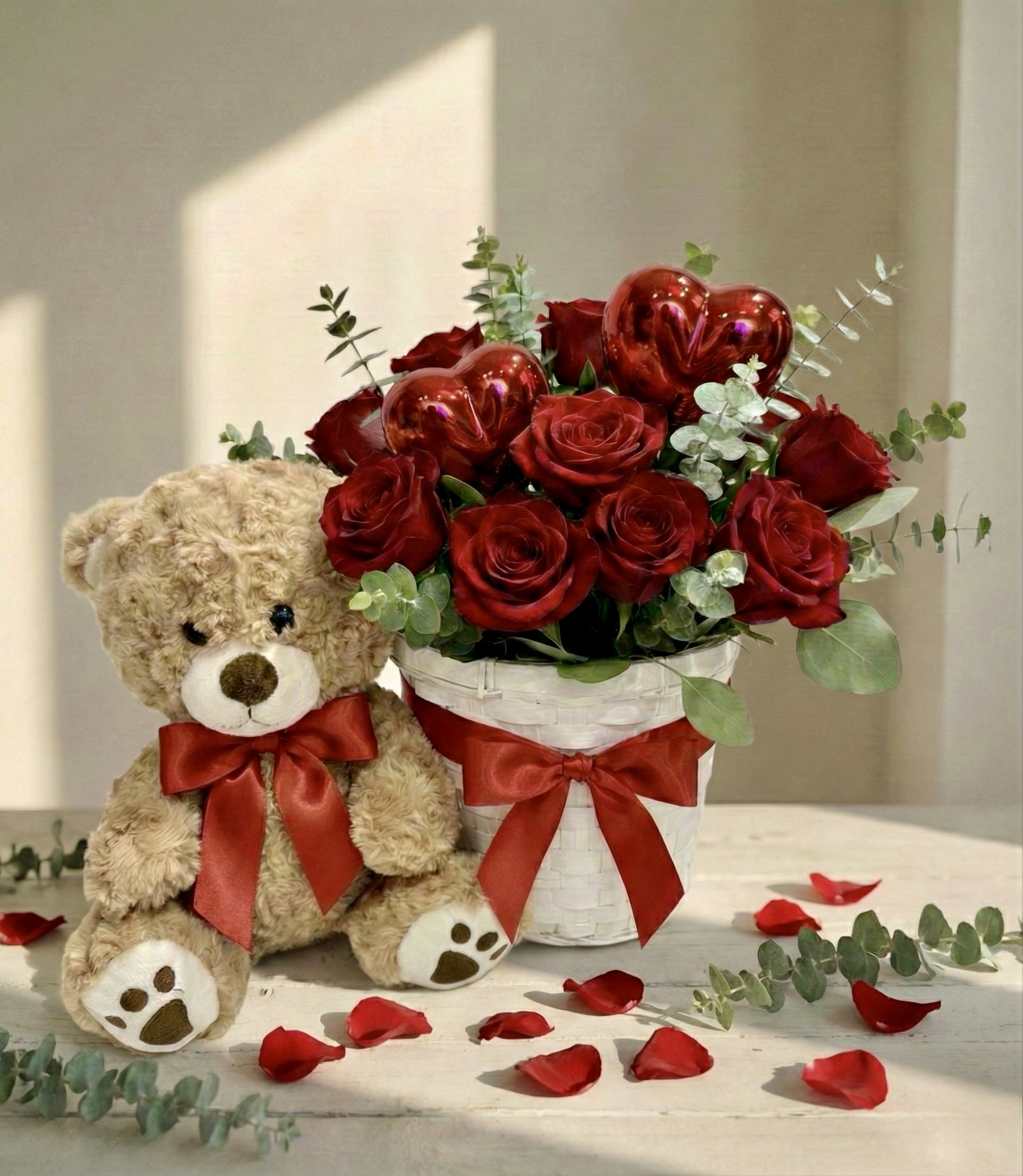 Teddy's Sweetheart Roses