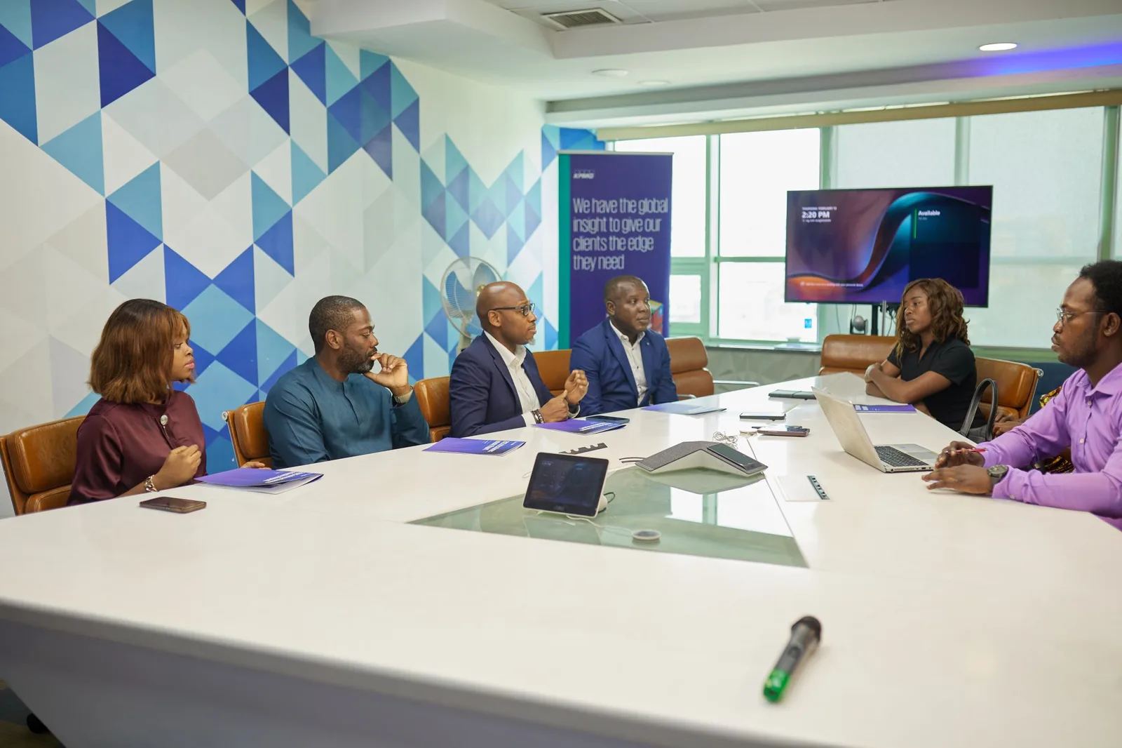 Maliyo CEO Hugo Obi in a launch conference with KPMG Nigeria Officials for the 2025 Africa Games Report
