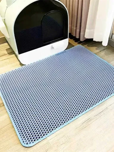 Cat Litter Mat Pet Solid Color Waterproof Cat Litter Mat Easy Clean Scatter Control Pets Supplies