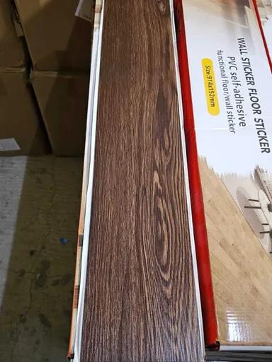 ملصقات أرضيات PVC ذاتية اللصق - بني