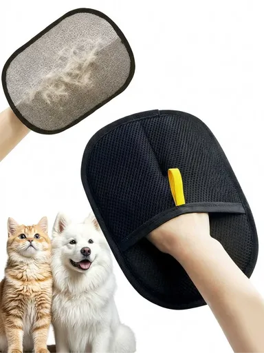 Pet Hair Remover Mitt Pet Hair Remover Gloves Deshedding Brush Glove For Dog Cat Rabbit With Long Short Curly Hair