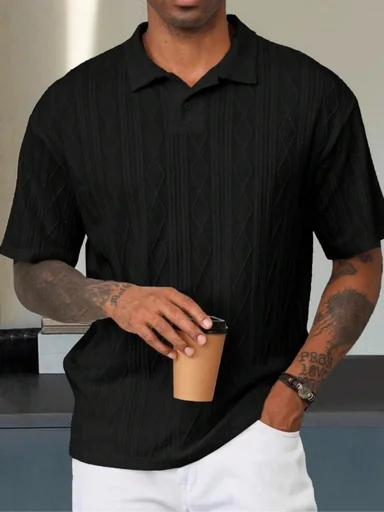 Fancy Textured T-Shirt for Men