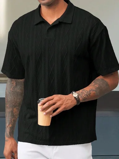 Fancy Textured T-Shirt for Men