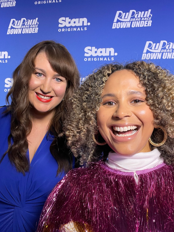 Kee Reece with Laura Brodnik at Stan's red carpet