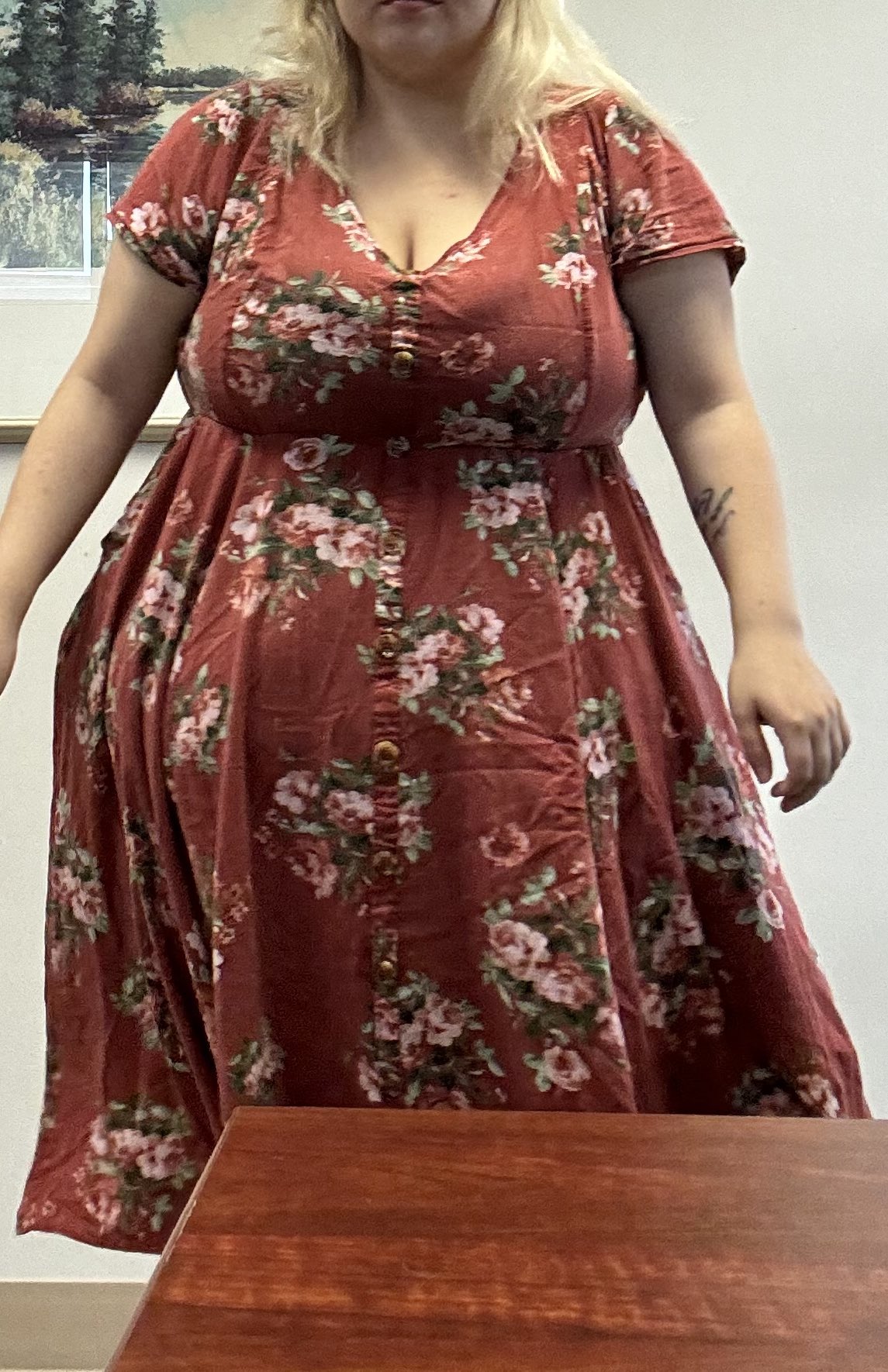 a-red-floral-dress-with-a-v-neck