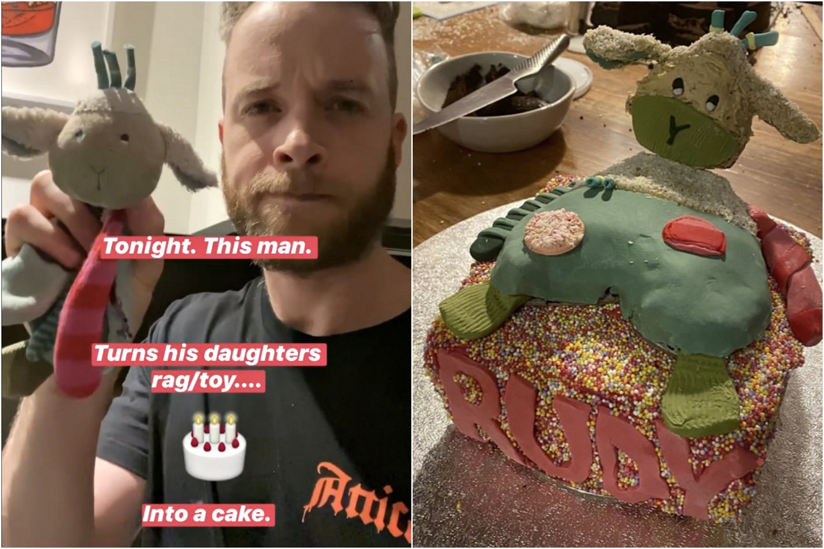 Hamish Blake birthday cake 2020 Photos of Rudy