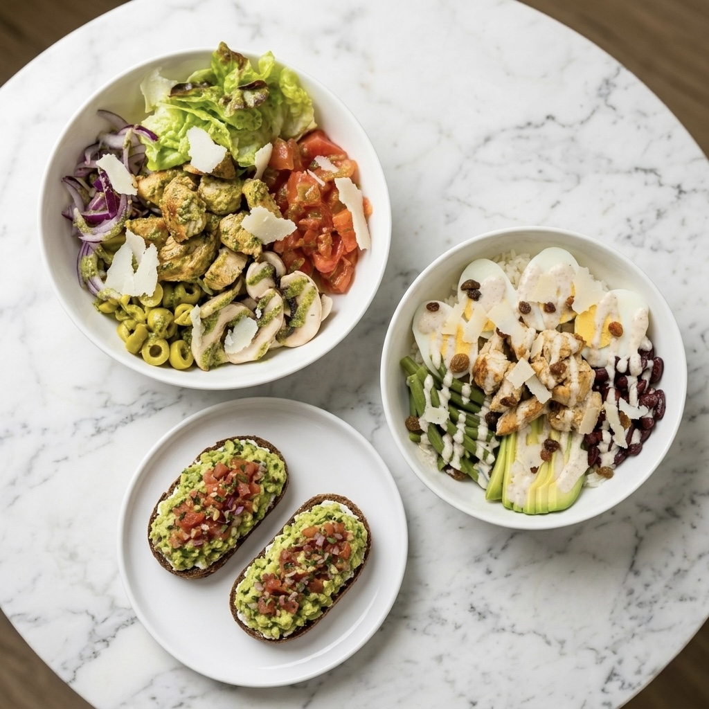 PROTÉINÉE OU ITALIENNE + BRUSCHETTAS AVOCAT