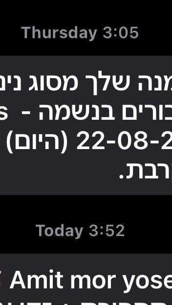 דוגמאת עבודה של העסק