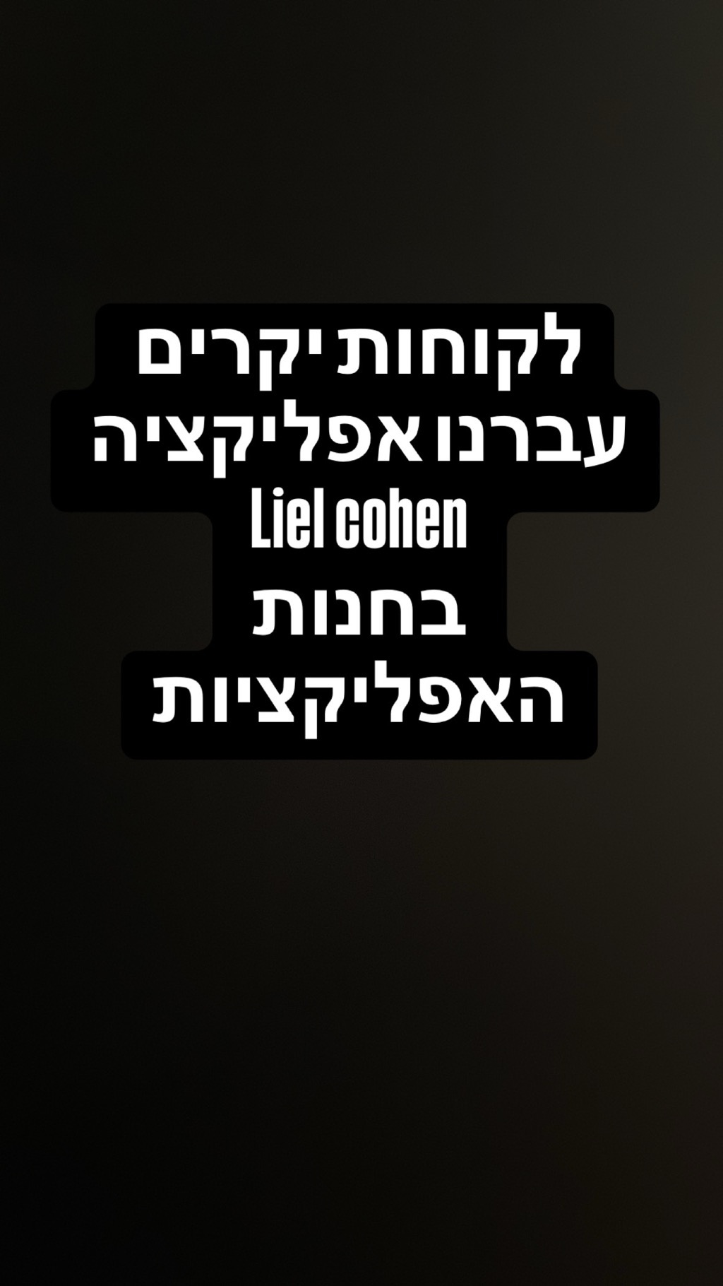 דוגמאת עבודה של העסק