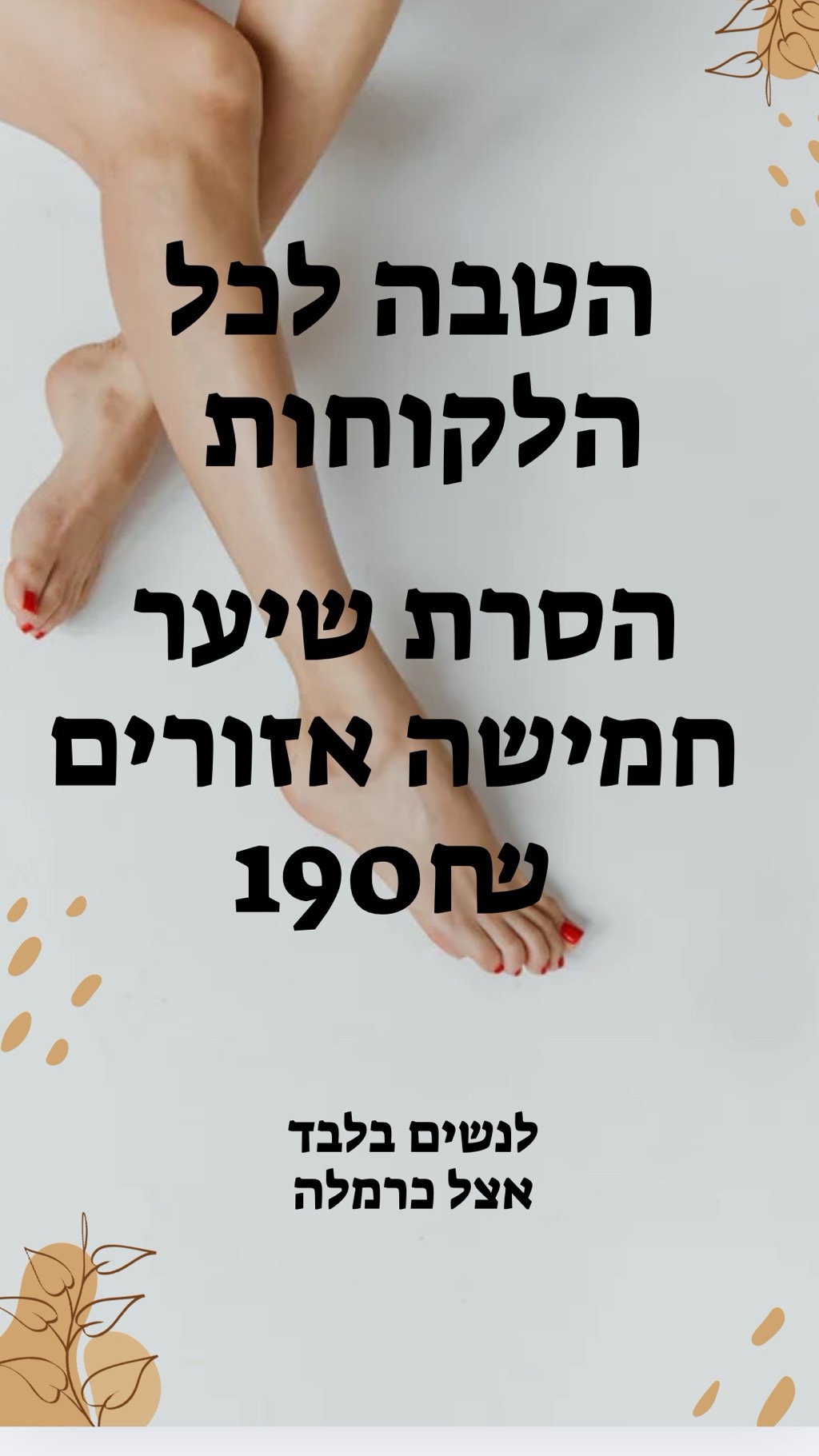 דוגמאת עבודה של העסק
