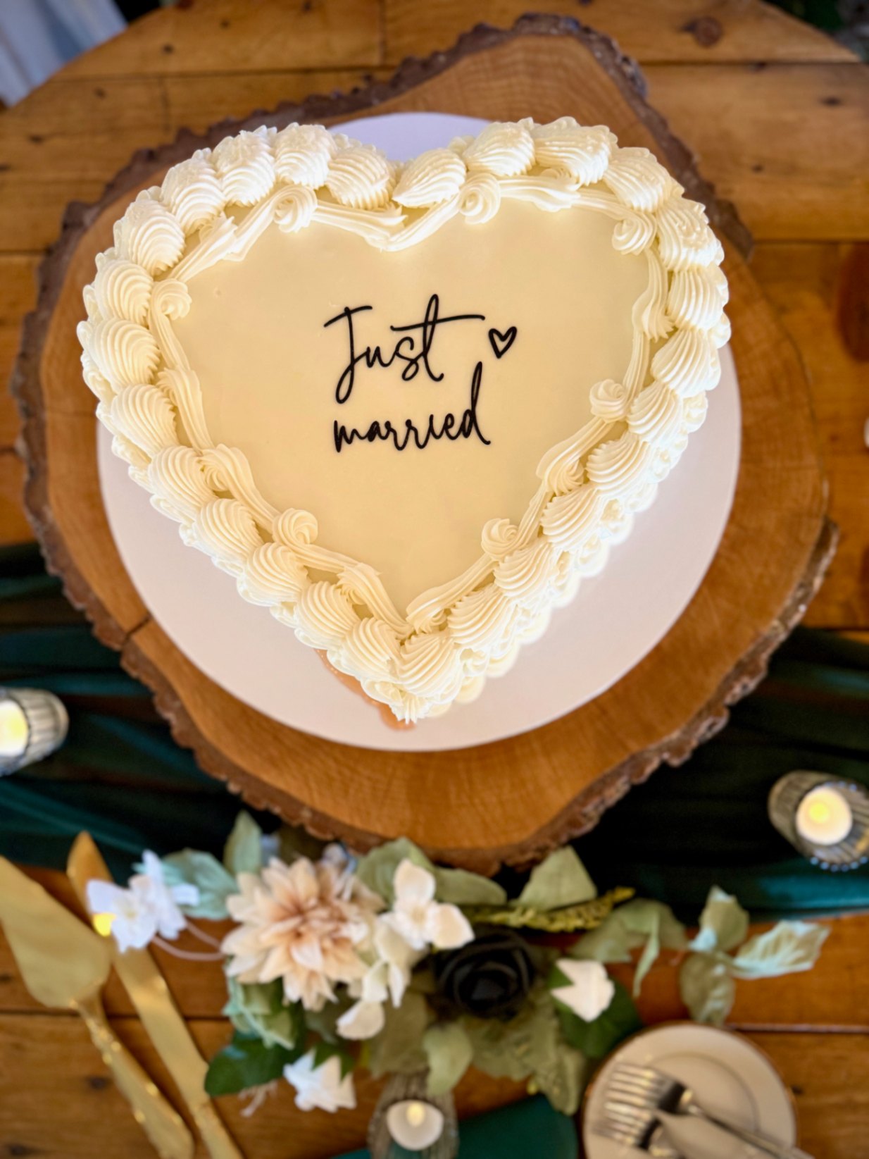 Just Married Cake