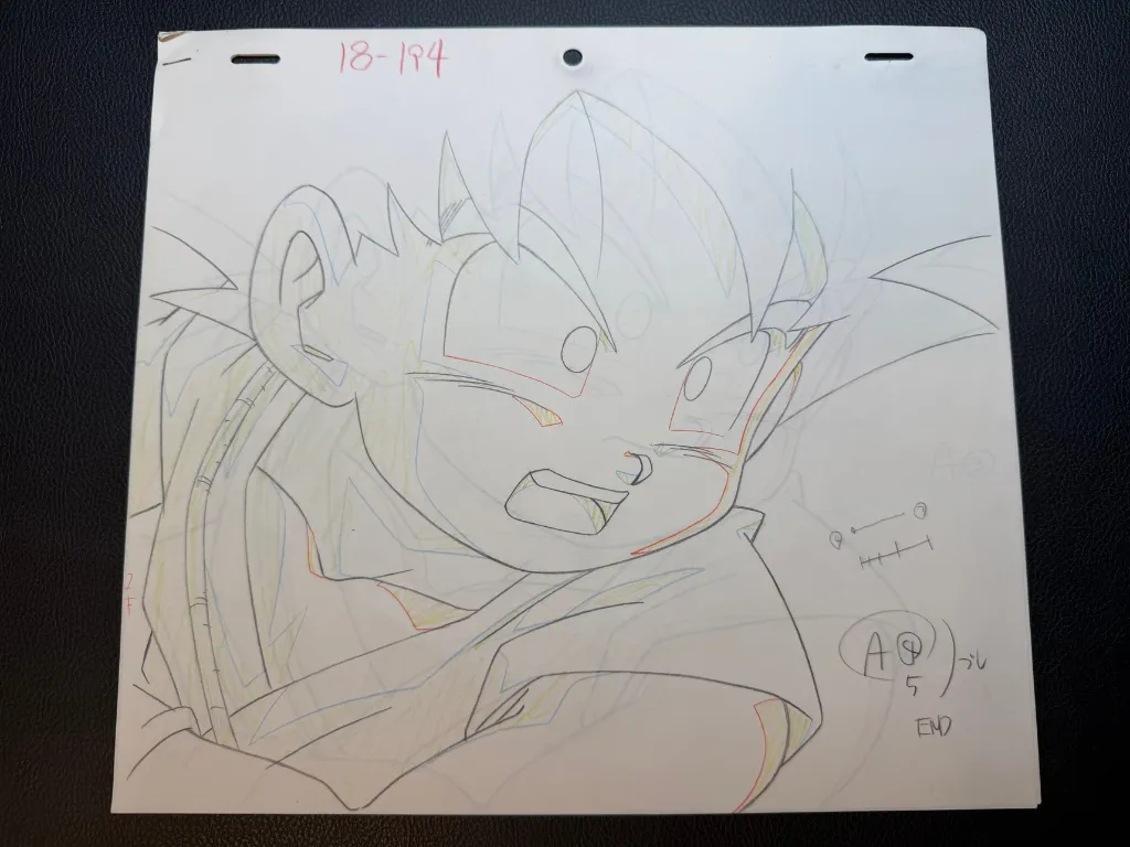 劇場版ドラゴンボール 最強への道 原画4枚 悟空 ラストのかめはめ波