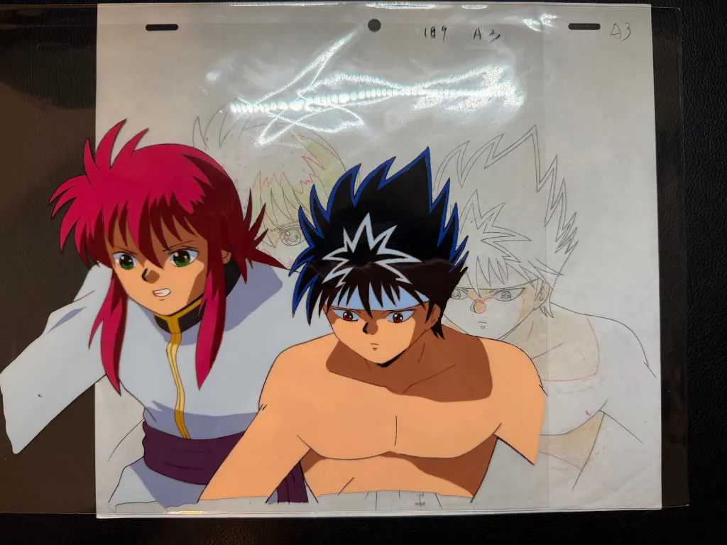 幽遊白書 セル画 蔵馬 飛影 2ショット