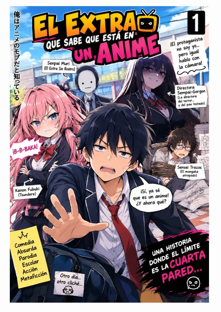 Se llama Electra que sabe que está en un manga de ánime